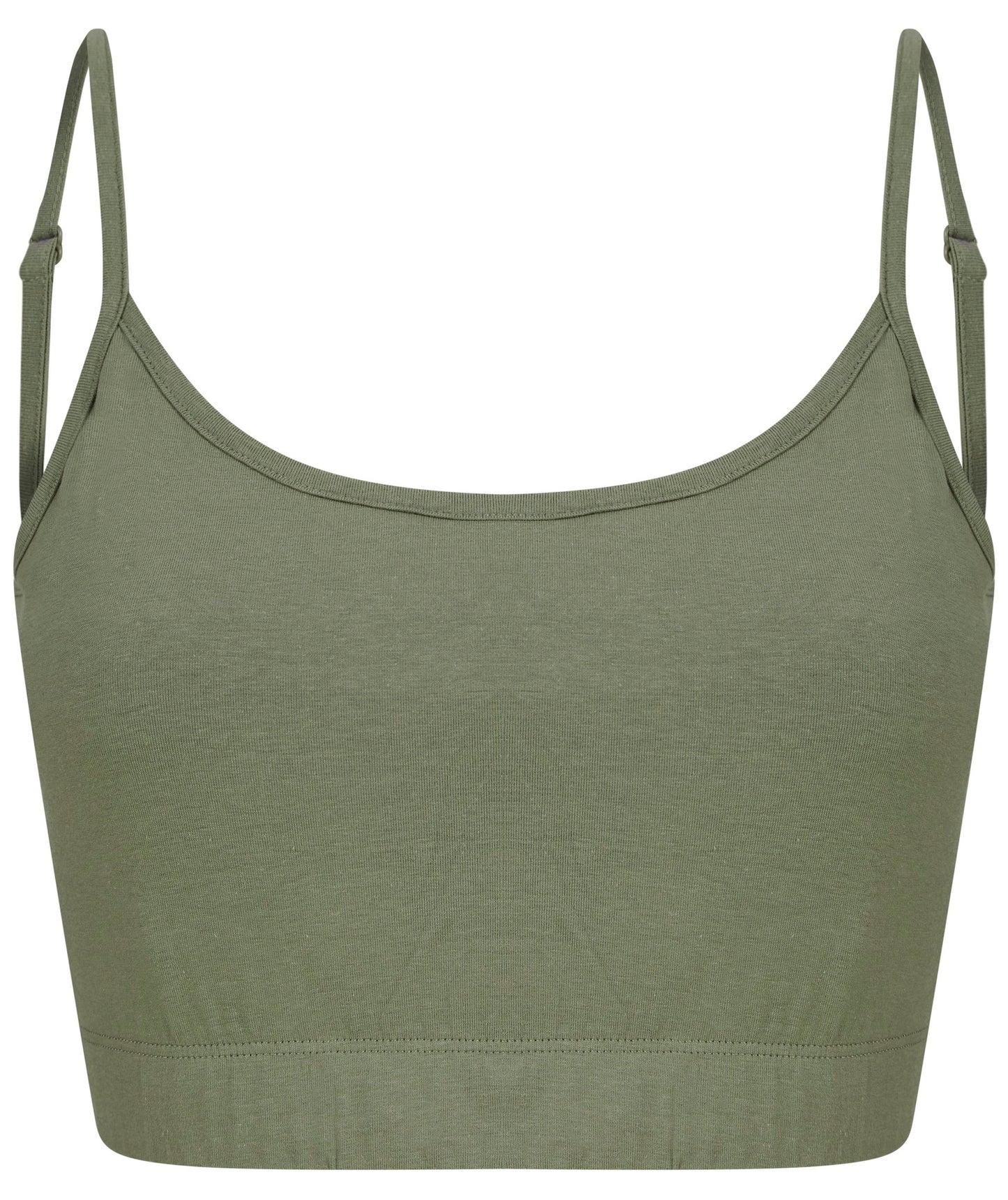 SF Women's sustainable fashion cropped cami top with adjustable straps