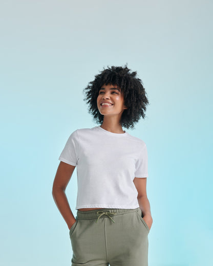 SF Women's cropped boxy T