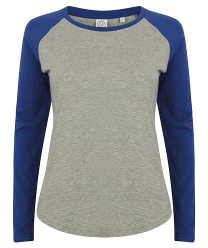 SF Women's long sleeve baseball t-shirt