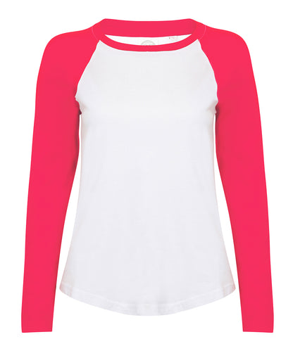 SF Women's long sleeve baseball t-shirt