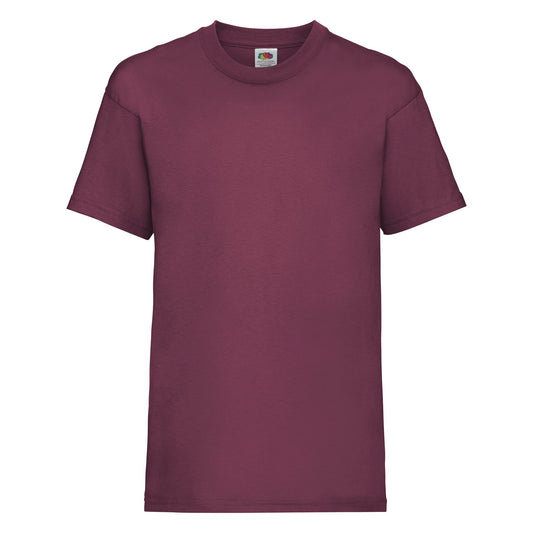 Fruit of the Loom Kids valueweight T - Burgundy