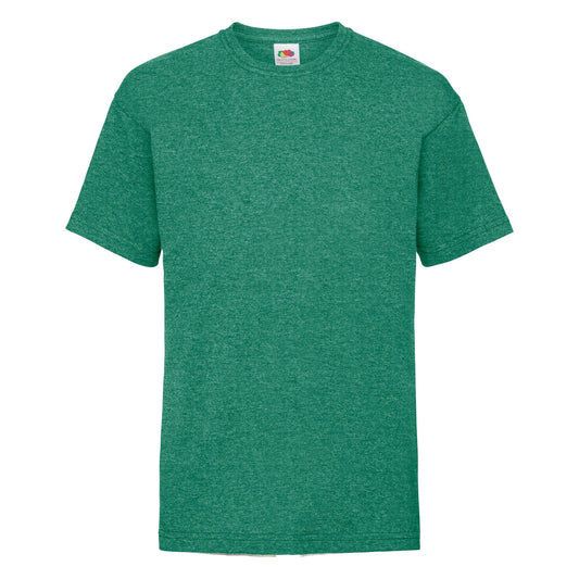 Fruit of the Loom Kids valueweight T - Retro Heather Green