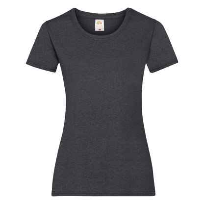 Fruit of the Loom Women's valueweight T - Dark Heather Grey