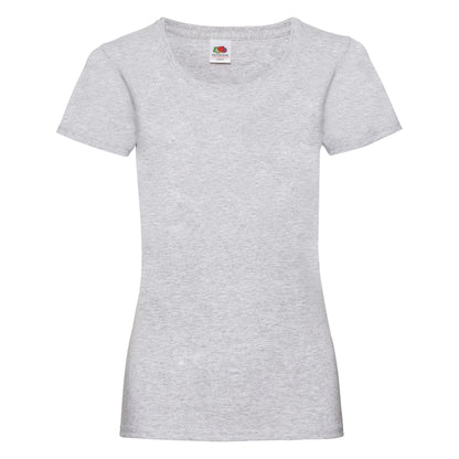 Fruit of the Loom Women's valueweight T - Heather Grey