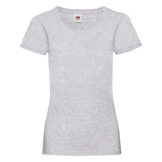 Fruit of the Loom Women's valueweight T - Heather Grey