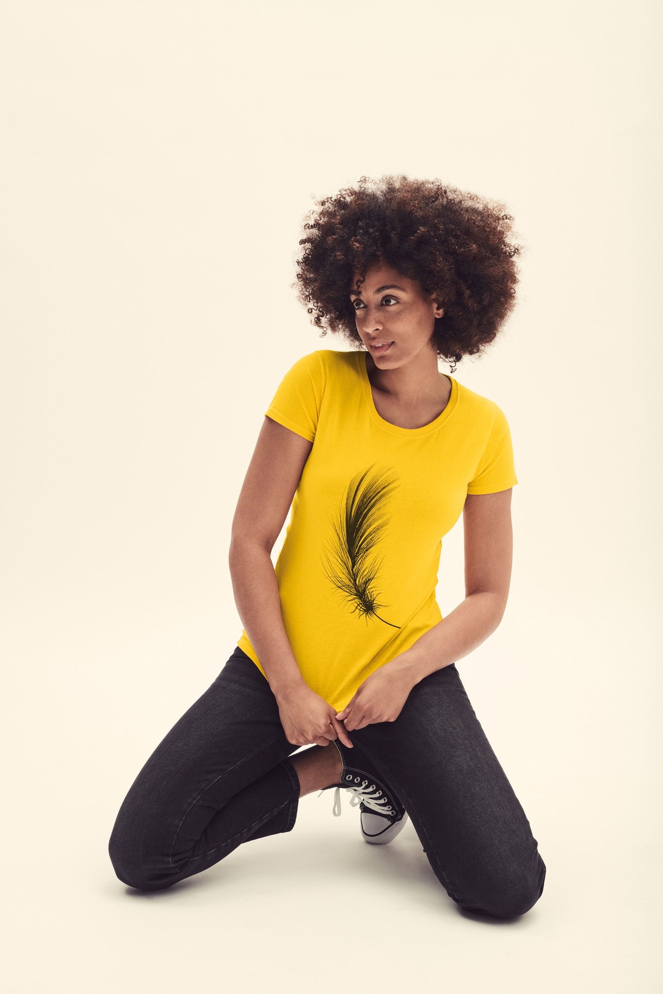 Fruit of the Loom Women's valueweight T - Sunflower