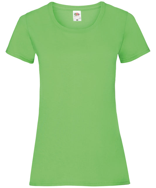 Fruit of the Loom Women's valueweight T - Lime