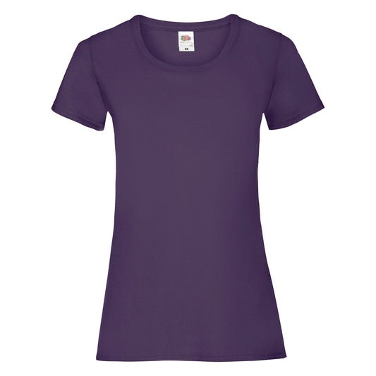 Fruit of the Loom Women's valueweight T - Purple