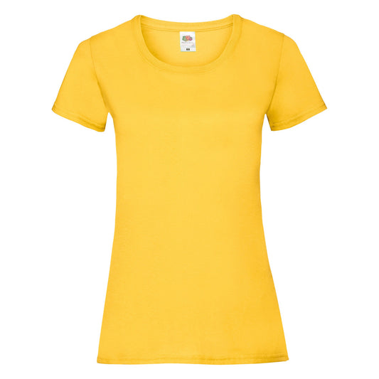 Fruit of the Loom Women's valueweight T - Sunflower