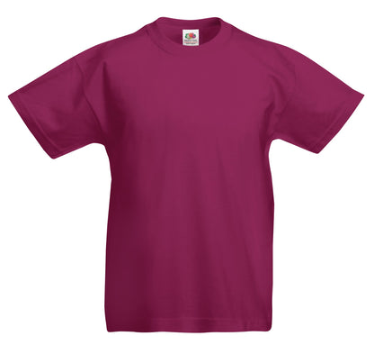 Fruit of the Loom Kids original T - Burgundy