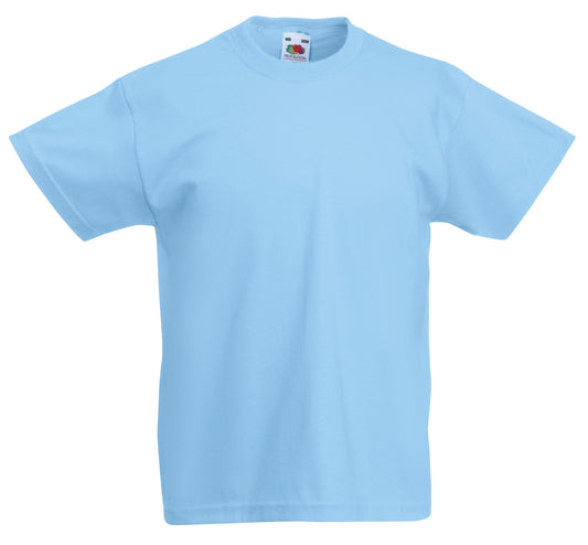 Fruit of the Loom Kids original T - Sky Blue