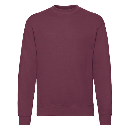 Fruit of the Loom Classic 80/20 set-in sweatshirt - Burgundy