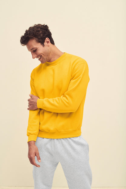 Fruit of the Loom Classic 80/20 set-in sweatshirt - Sunflower