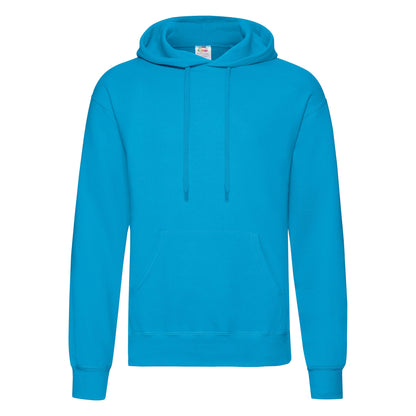 Fruit of the Loom Classic 80/20 hooded sweatshirt - Azure Blue