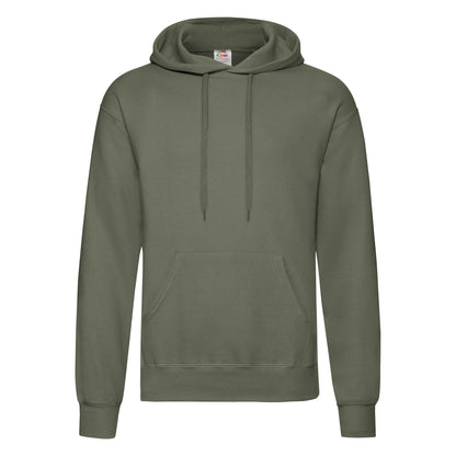 Fruit of the Loom Classic 80/20 hooded sweatshirt - Classic Olive