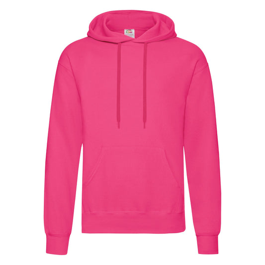 Fruit of the Loom Classic 80/20 hooded sweatshirt - Fuchsia