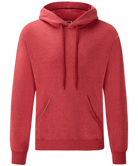 Fruit of the Loom Classic 80/20 hooded sweatshirt - Heather Red