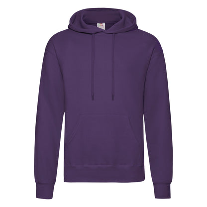 Fruit of the Loom Classic 80/20 hooded sweatshirt - Fuchsia