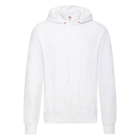 Fruit of the Loom Classic 80/20 hooded sweatshirt - White