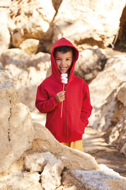 Fruit of the Loom Kids classic hooded sweatshirt jacket