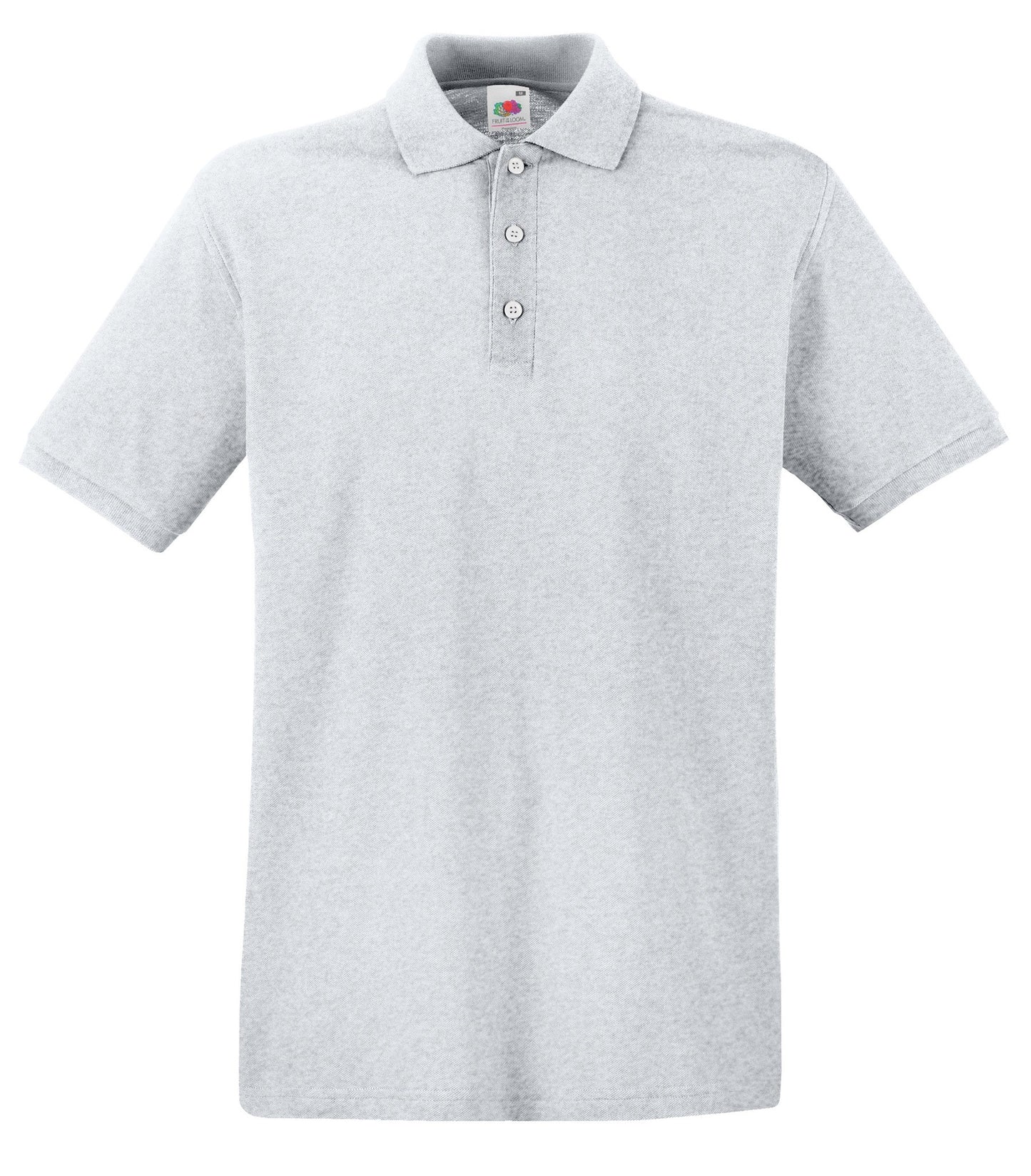 Fruit of the Loom Premium polo - Heather Grey