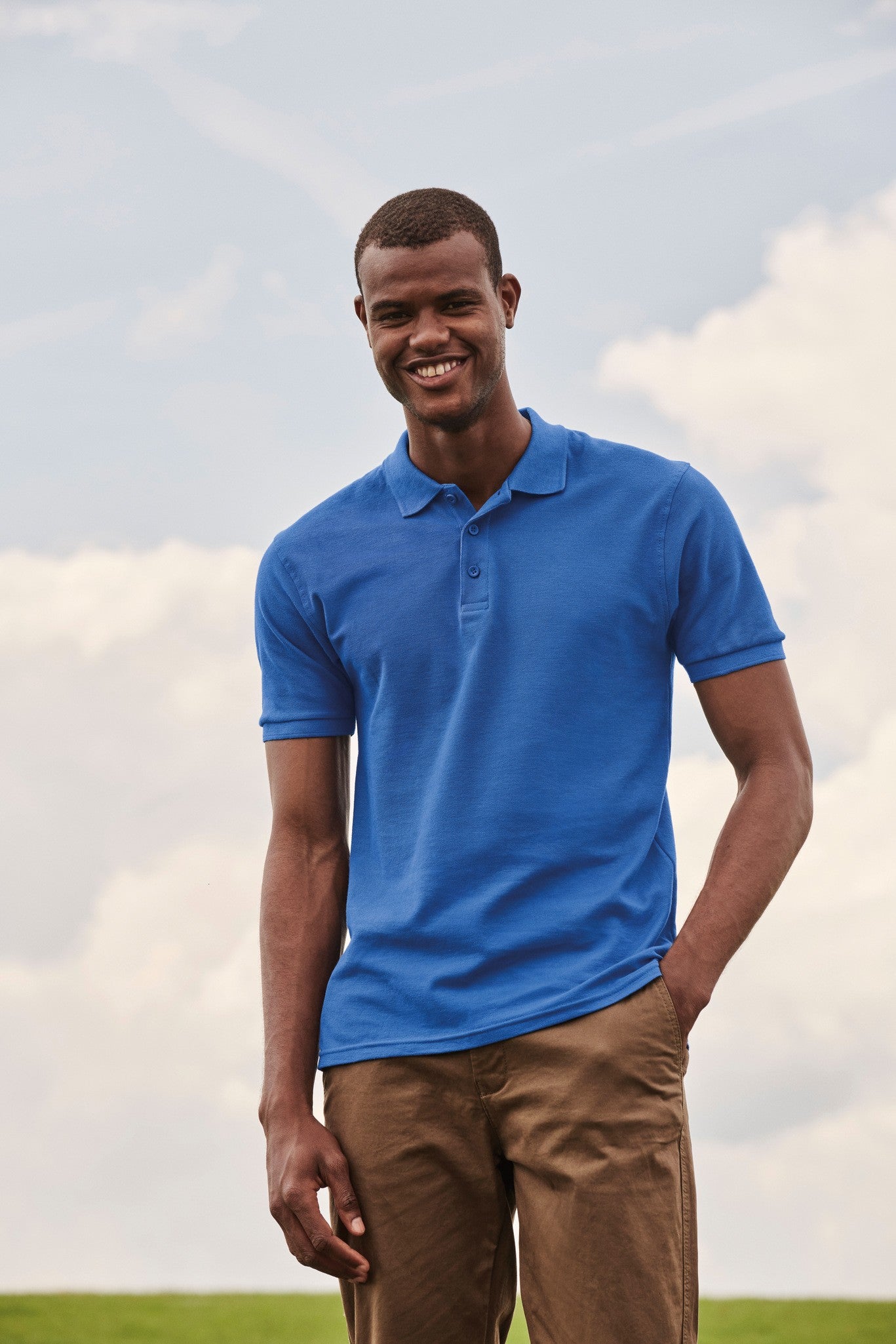 Fruit of the Loom Premium polo - Athletic Heather