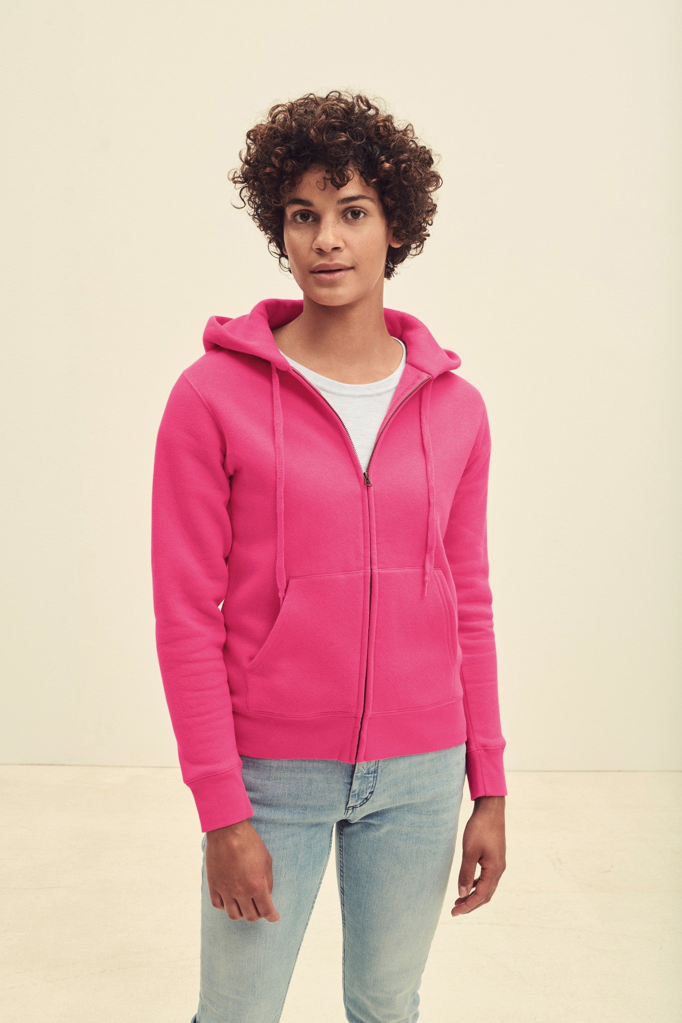 Fruit of the Loom Women's premium 70/30 hooded sweatshirt jacket