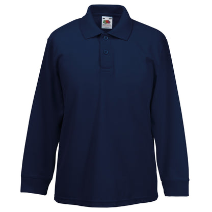 Fruit of the Loom Kids long sleeve 65/35 polo