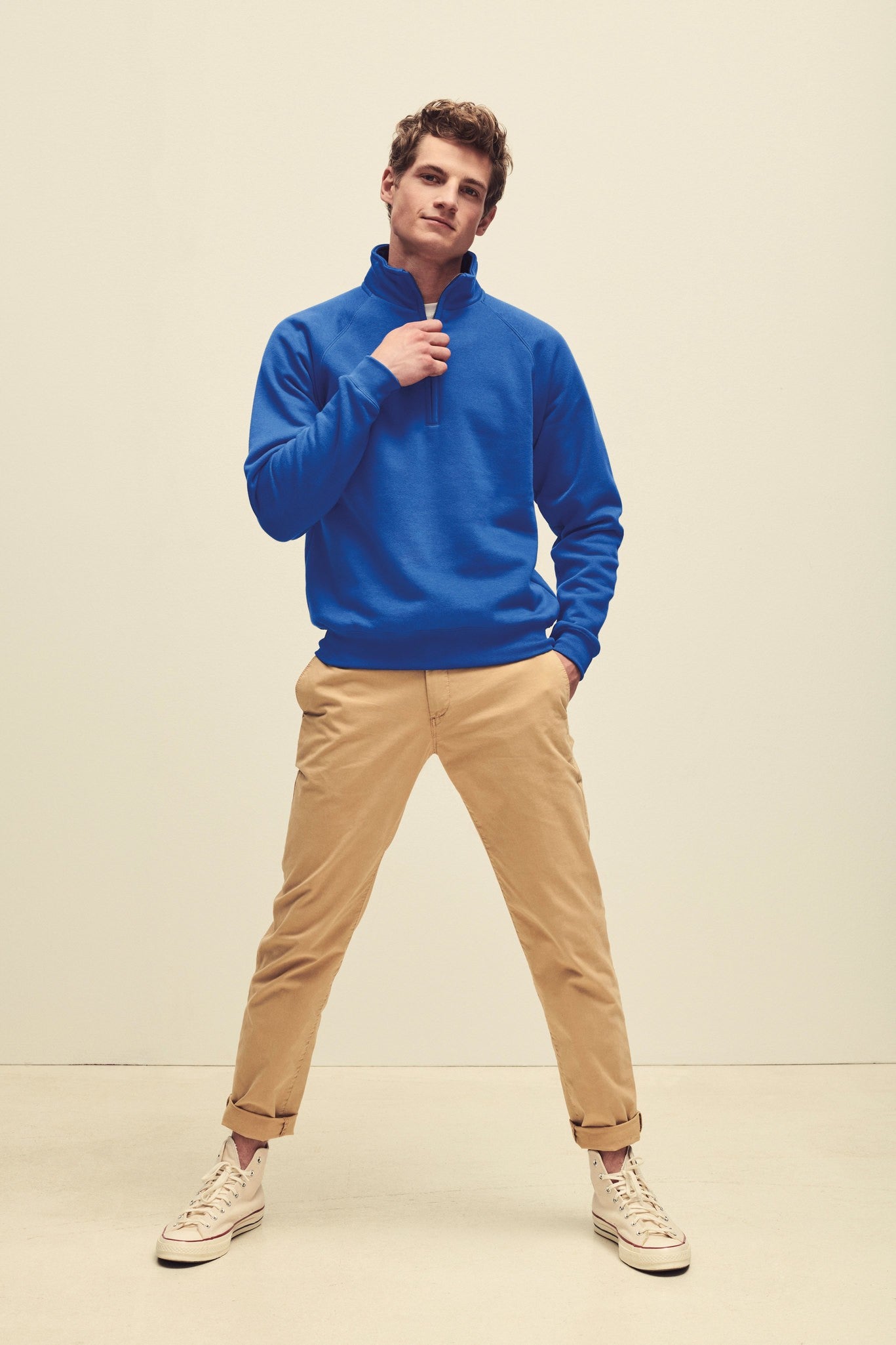 Fruit of the Loom Premium 70/30 zip-neck sweatshirt