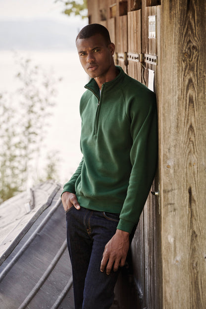 Fruit of the Loom Premium 70/30 zip-neck sweatshirt