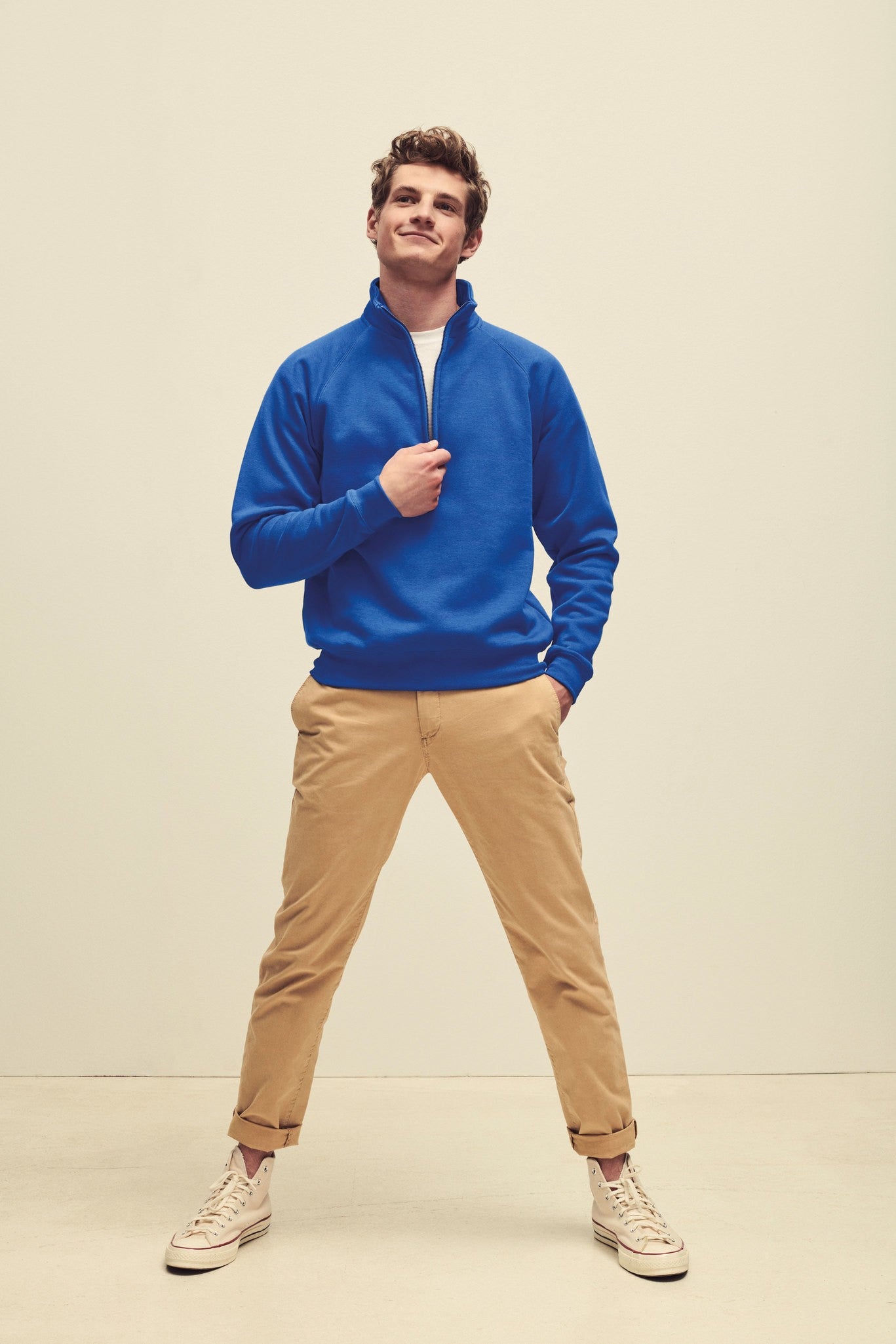 Fruit of the Loom Premium 70/30 zip-neck sweatshirt