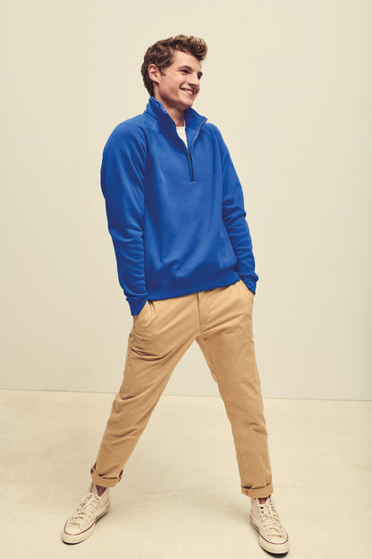 Fruit of the Loom Premium 70/30 zip-neck sweatshirt