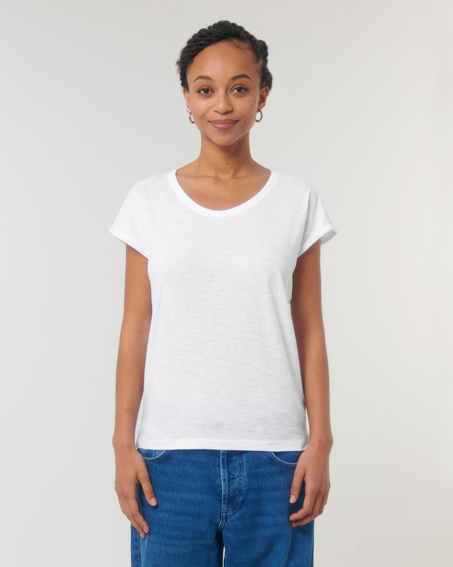 Stanley/Stella Women's Stella Rounders slub rolled sleeve slub t-shirt (STTW112)