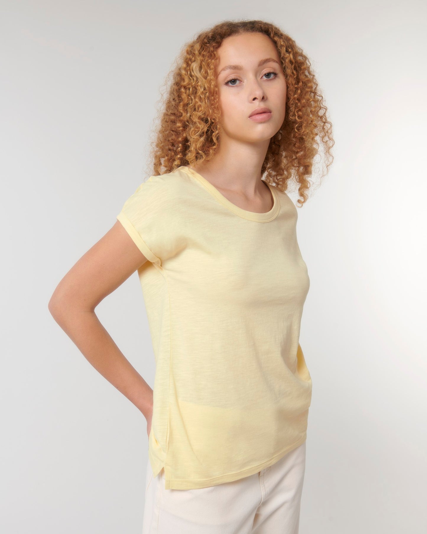 Stanley/Stella Women's Stella Rounders slub rolled sleeve slub t-shirt (STTW112)