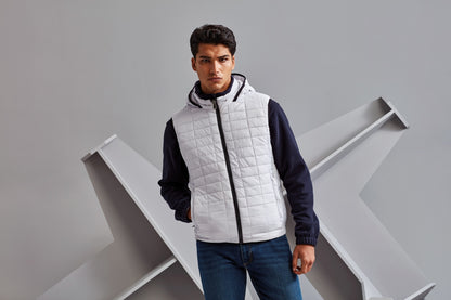 2786 Honeycomb hooded gilet