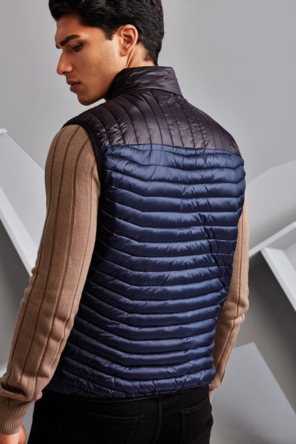 2786 Domain two-tone gilet