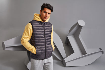 2786 Melange padded gilet