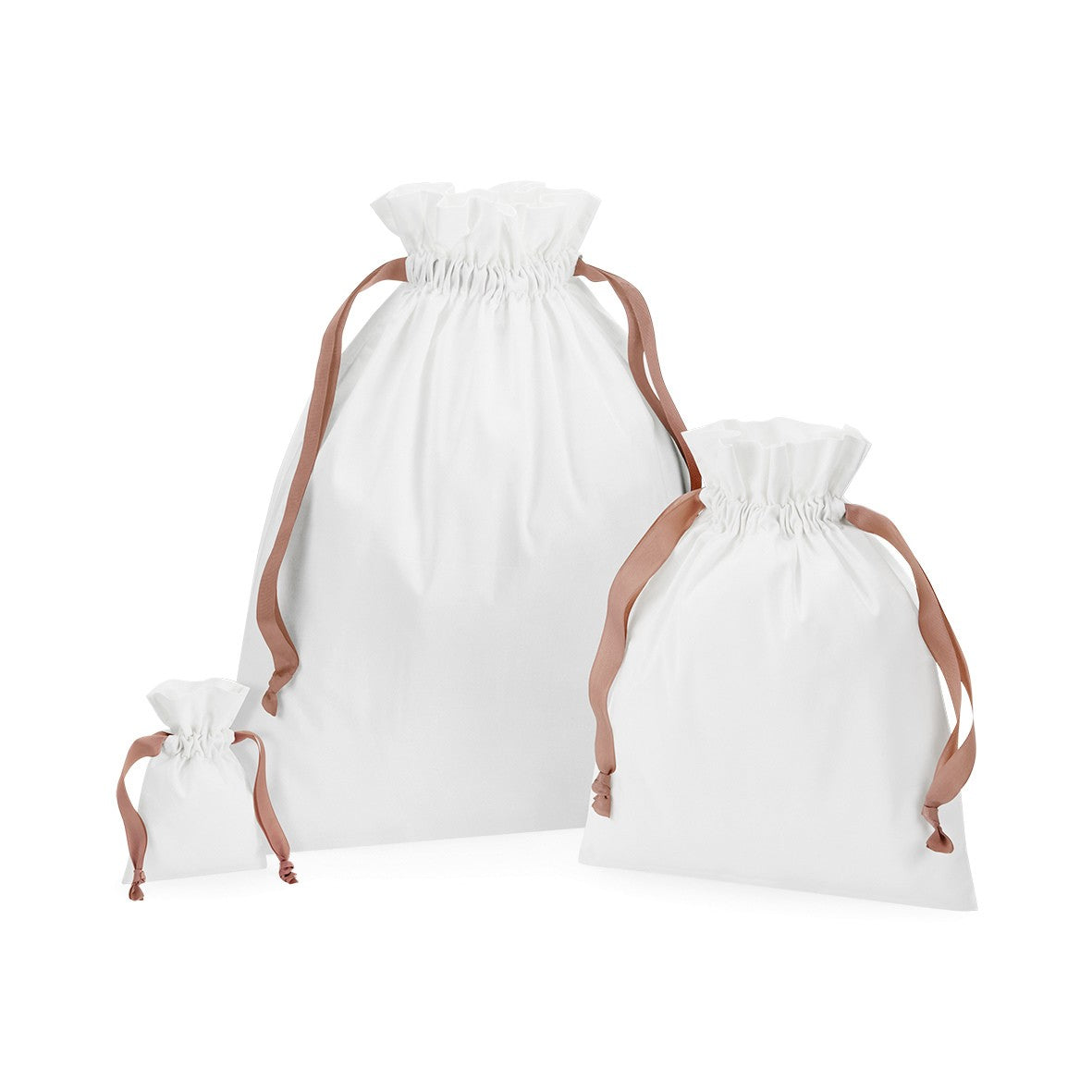 Westford Mill Cotton gift bag with ribbon drawstring