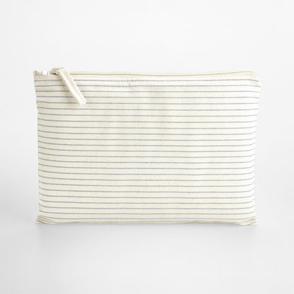 Westford Mill Striped organic accessory pouch