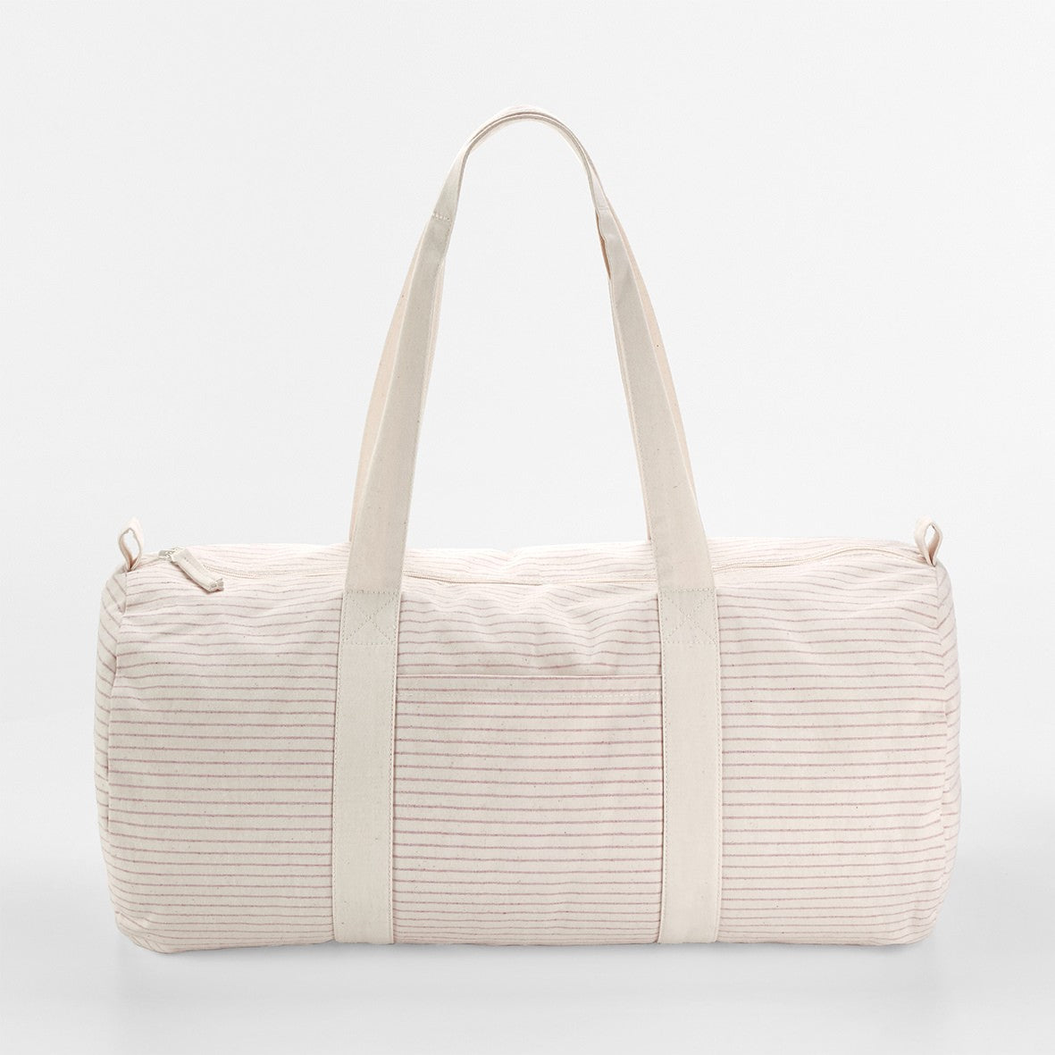 Westford Mill Striped organic cotton barrel bag