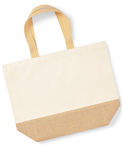 Westford Mill Jute base canvas tote XL