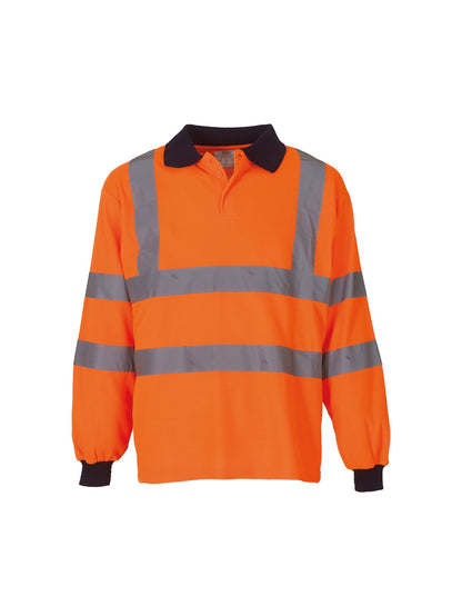 Yoko Hi-vis long sleeve polo (HVJ310)