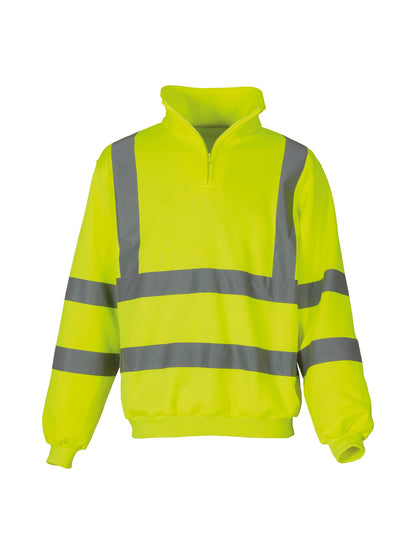 Yoko Hi-vis ¼ zip sweatshirt (HVK06)