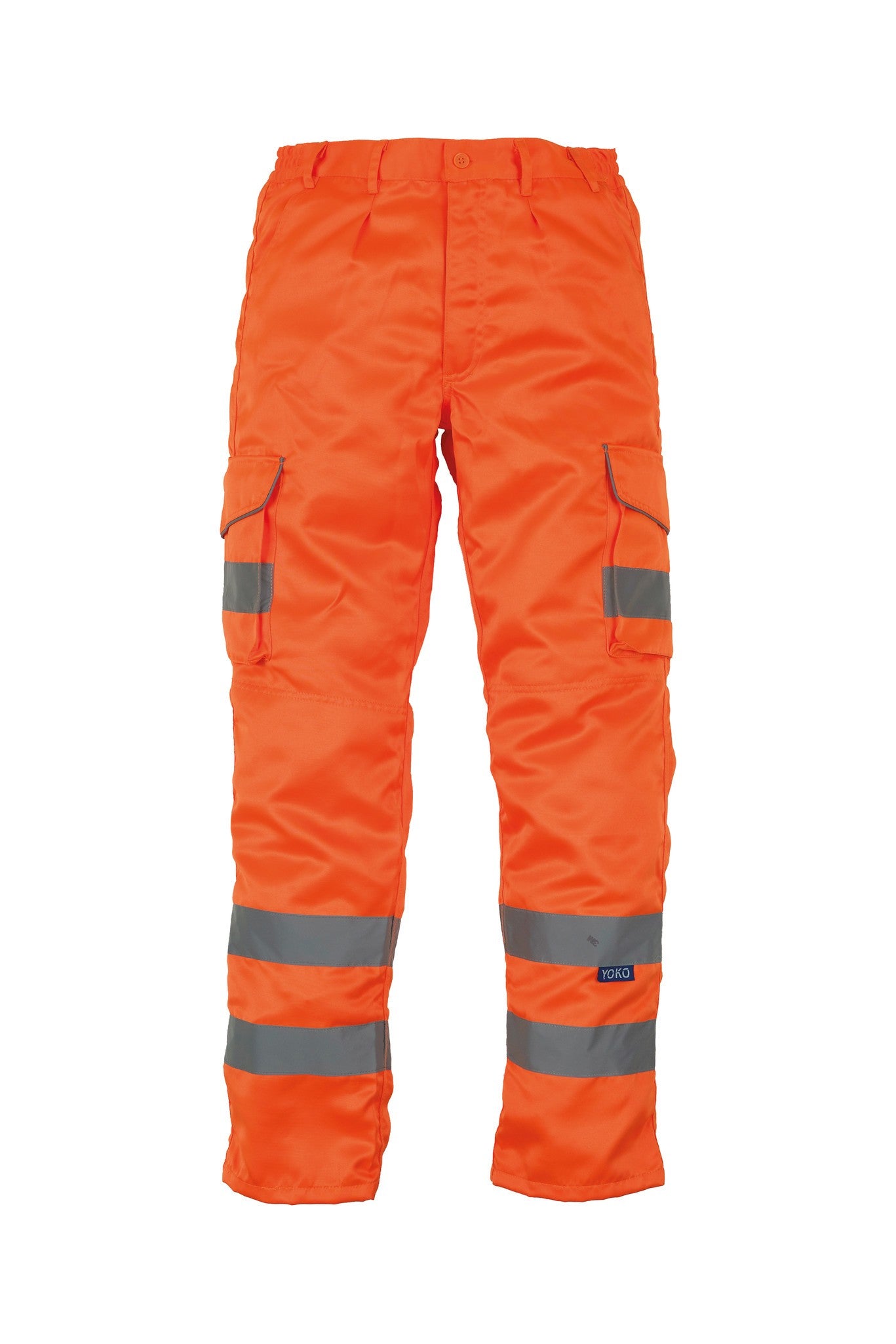 Yoko Hi-vis polycotton cargo trousers with kneepad pockets (HV018T/3M)