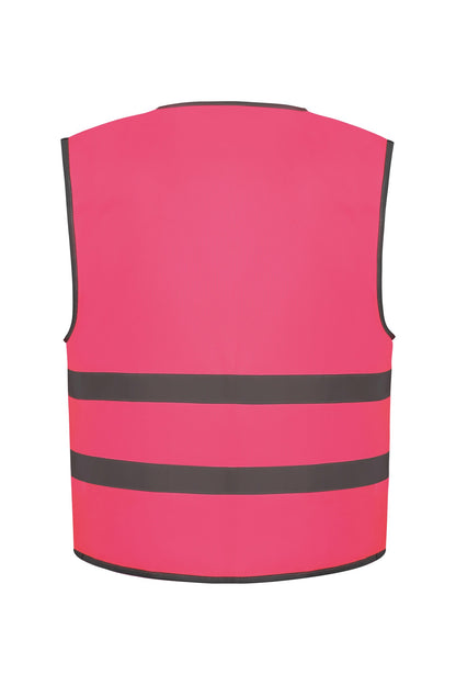 Yoko Hi-vis reflective border kids waistcoat (HVW102CH)