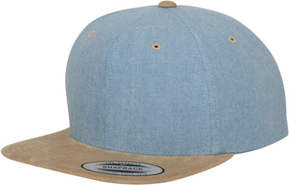 Flexfit by Yupoong Chambray-suede snapback (6089CH)