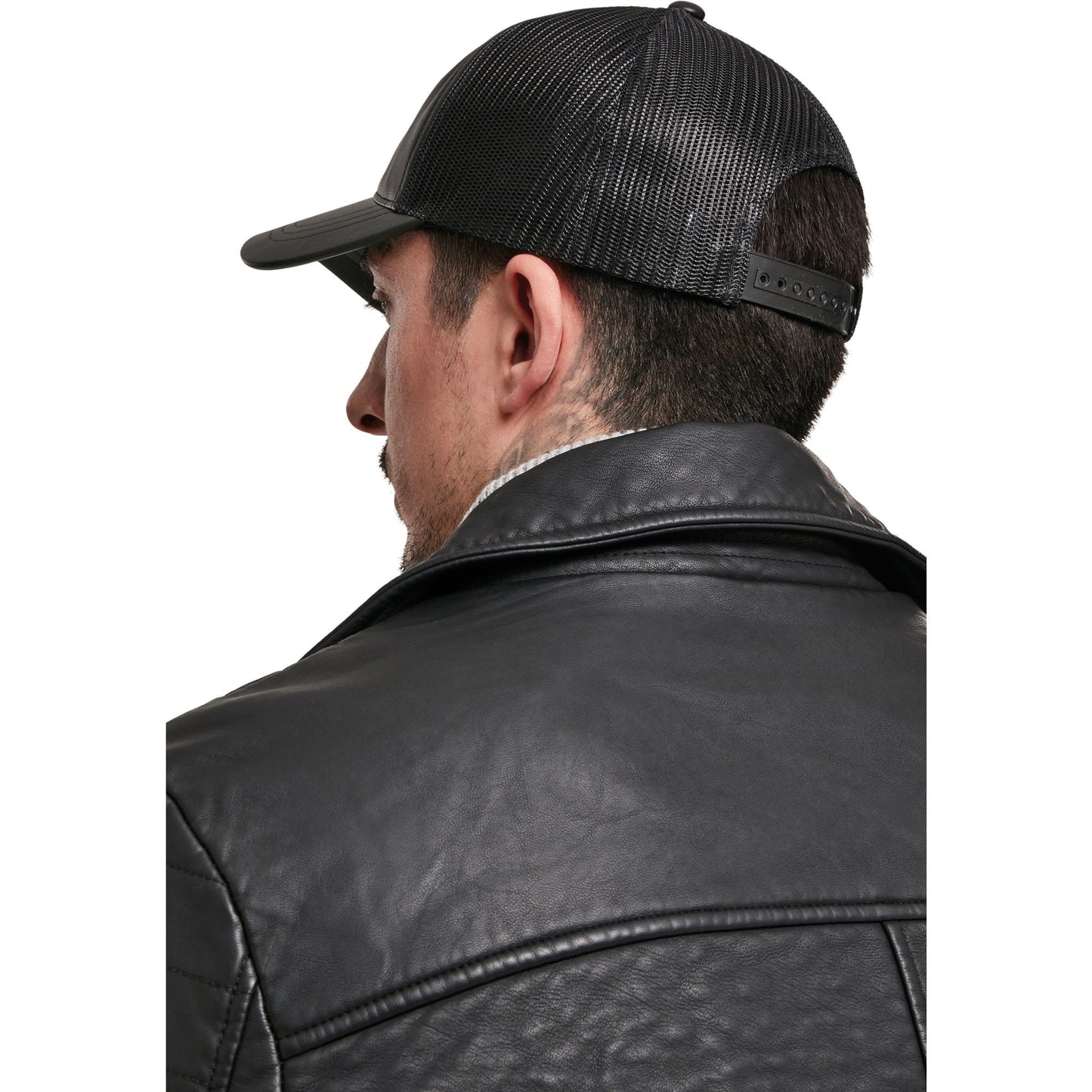 Flexfit by Yupoong Leather trucker