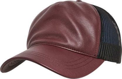 Flexfit by Yupoong Imitation suede leather trucker cap (6606SU)