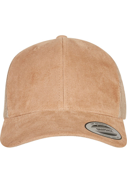 Flexfit by Yupoong Imitation suede leather trucker cap (6606SU)