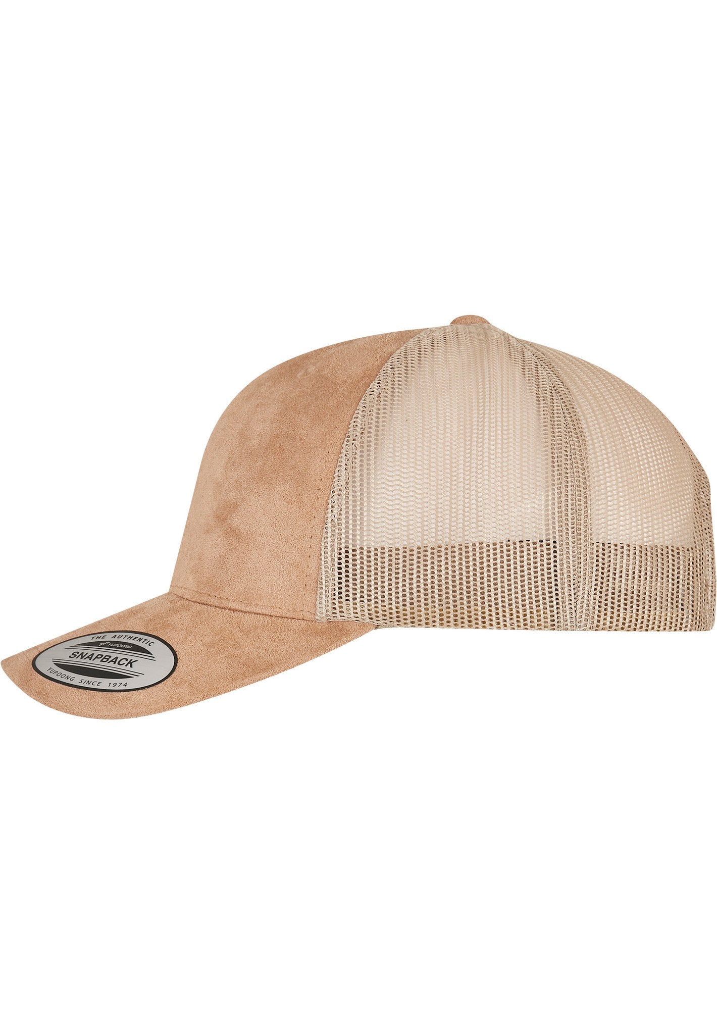 Flexfit by Yupoong Imitation suede leather trucker cap (6606SU)